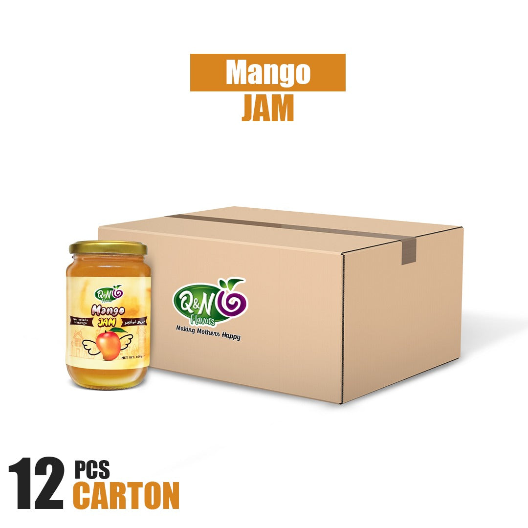 Q&N FLAVORS MANGO JAM 400GM (12Pcs Carton)