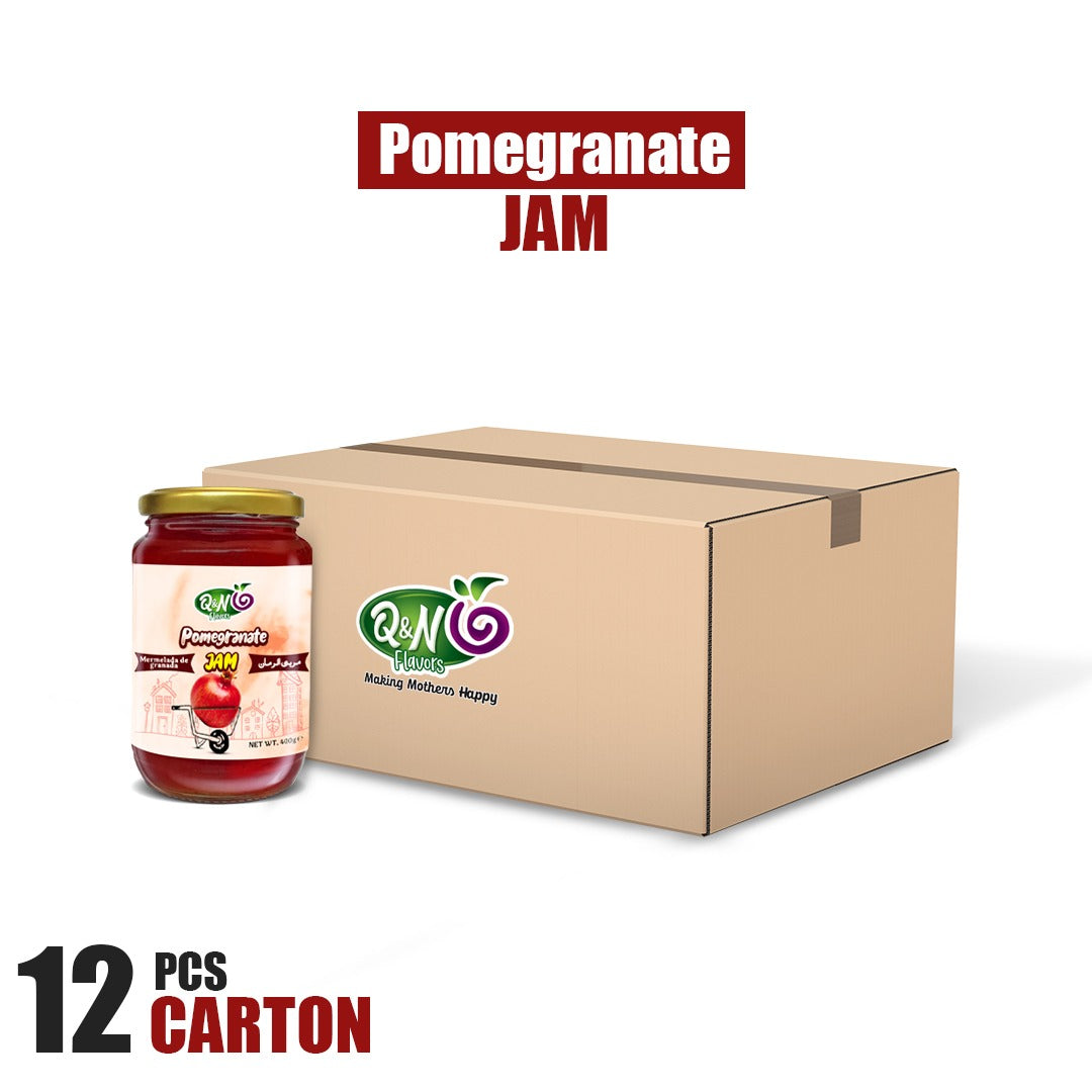 Q&N FLAVORS POMEGRANATE JAM 400GM (12Pcs Carton)