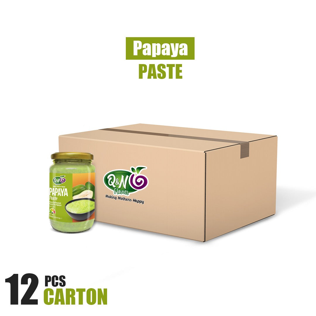 Q&N FLAVORS PAPAYA PASTE 300GM (12Pcs Carton)