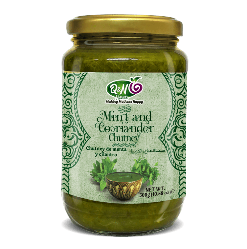 Q&N FLAVORS MINT CORIANDER CHUTNEY 300GM