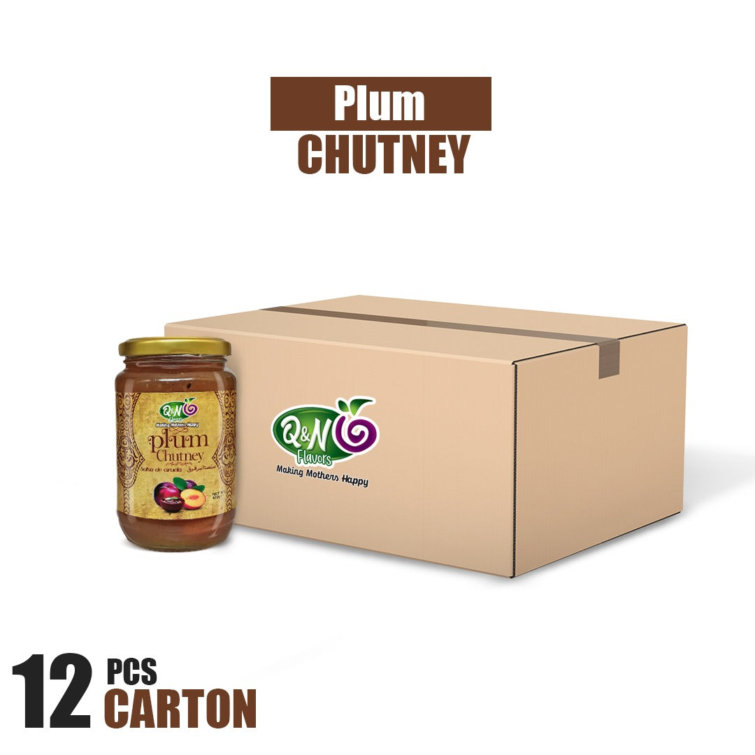 Q&N FLAVORS PLUM CHUTNEY 400GM (12Pcs Carton)