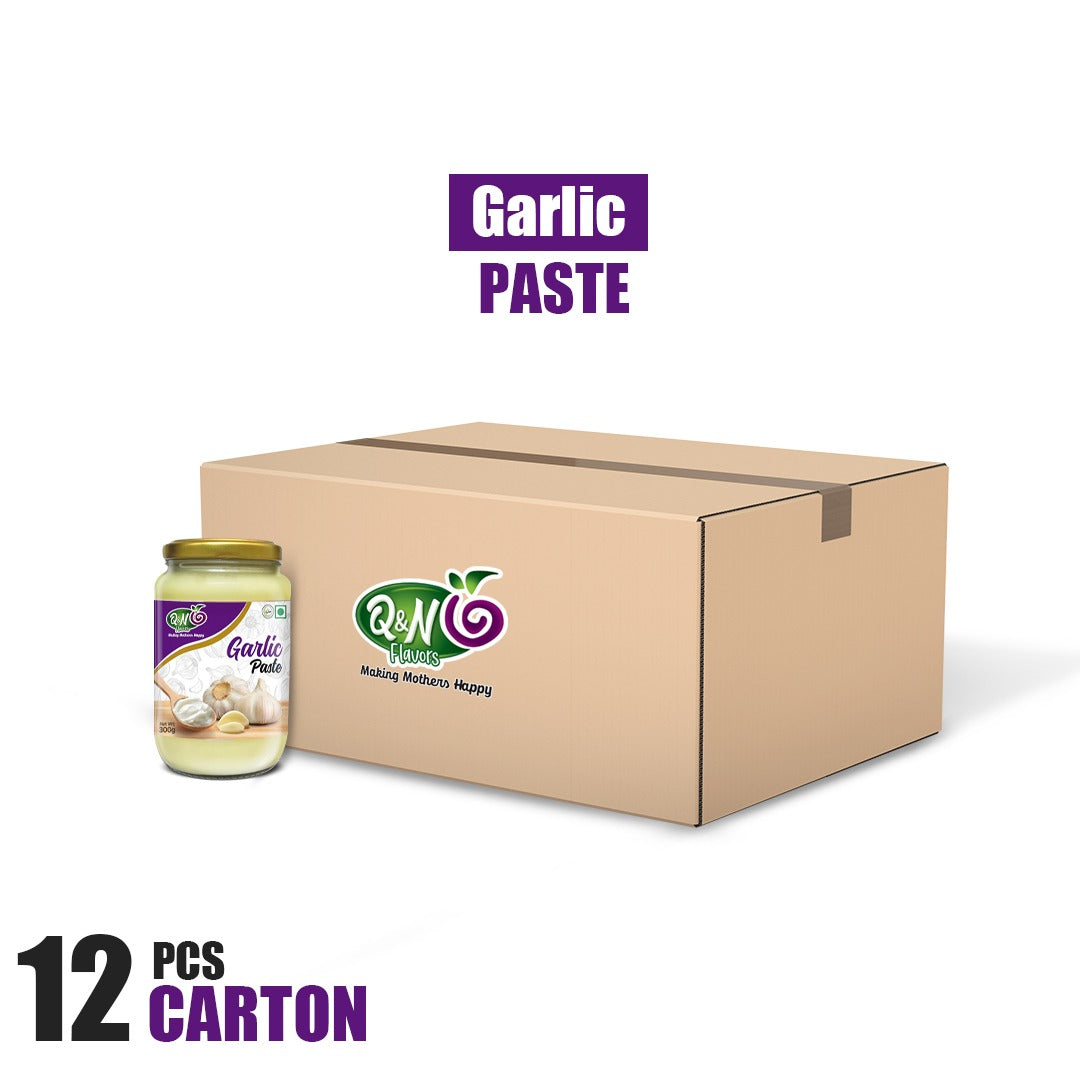 Q&N FLAVORS GARLIC PASTE 300GM (12Pcs Carton)