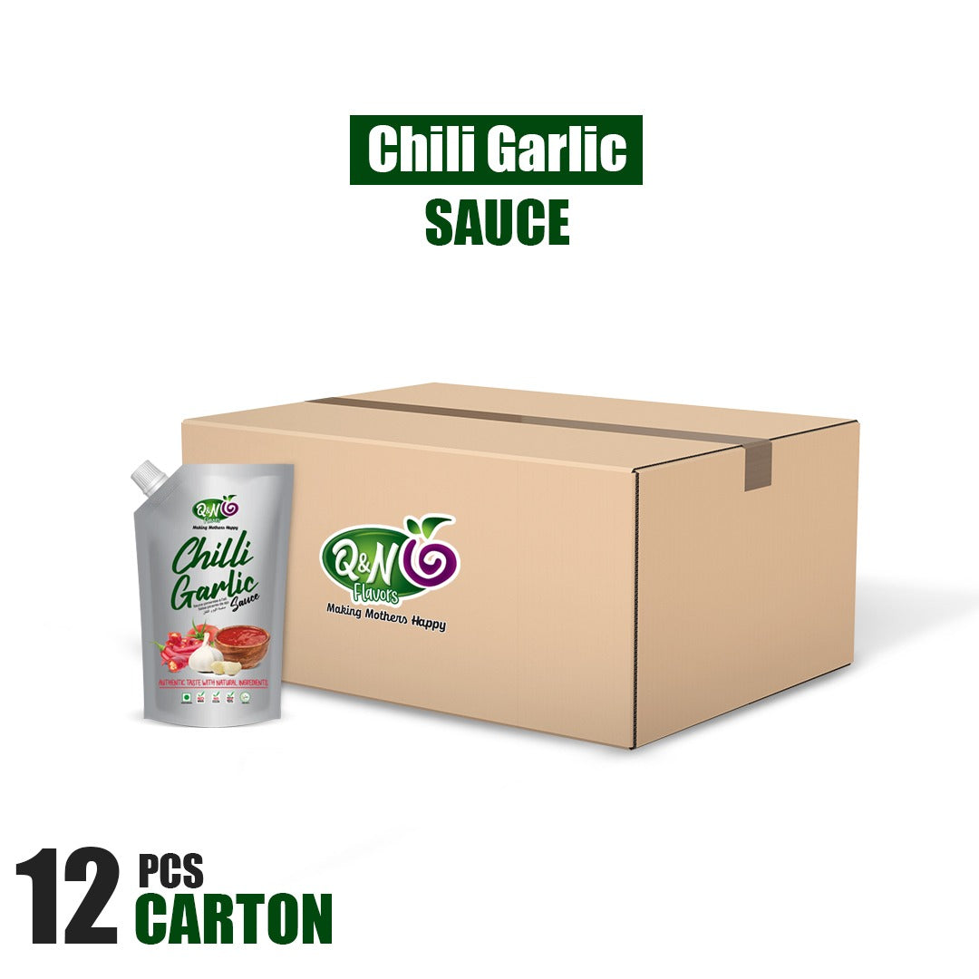 Q&N FLAVORS CHILLI GARLIC SAUCE 400GM (12Pcs Carton)