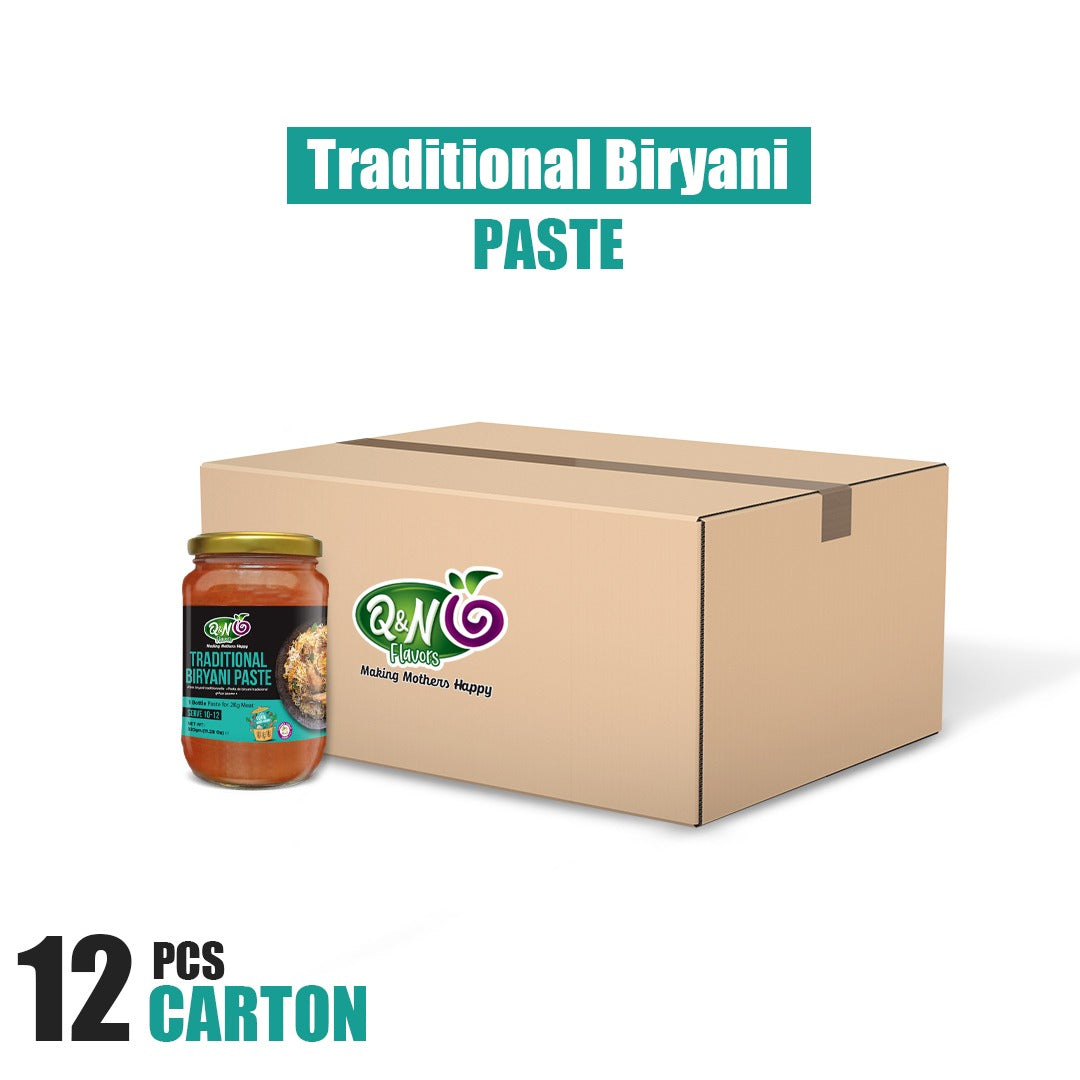 Q&N FLAVORS TRADITIONAL BIRYANI PASTE 320GM (12Pcs Carton)