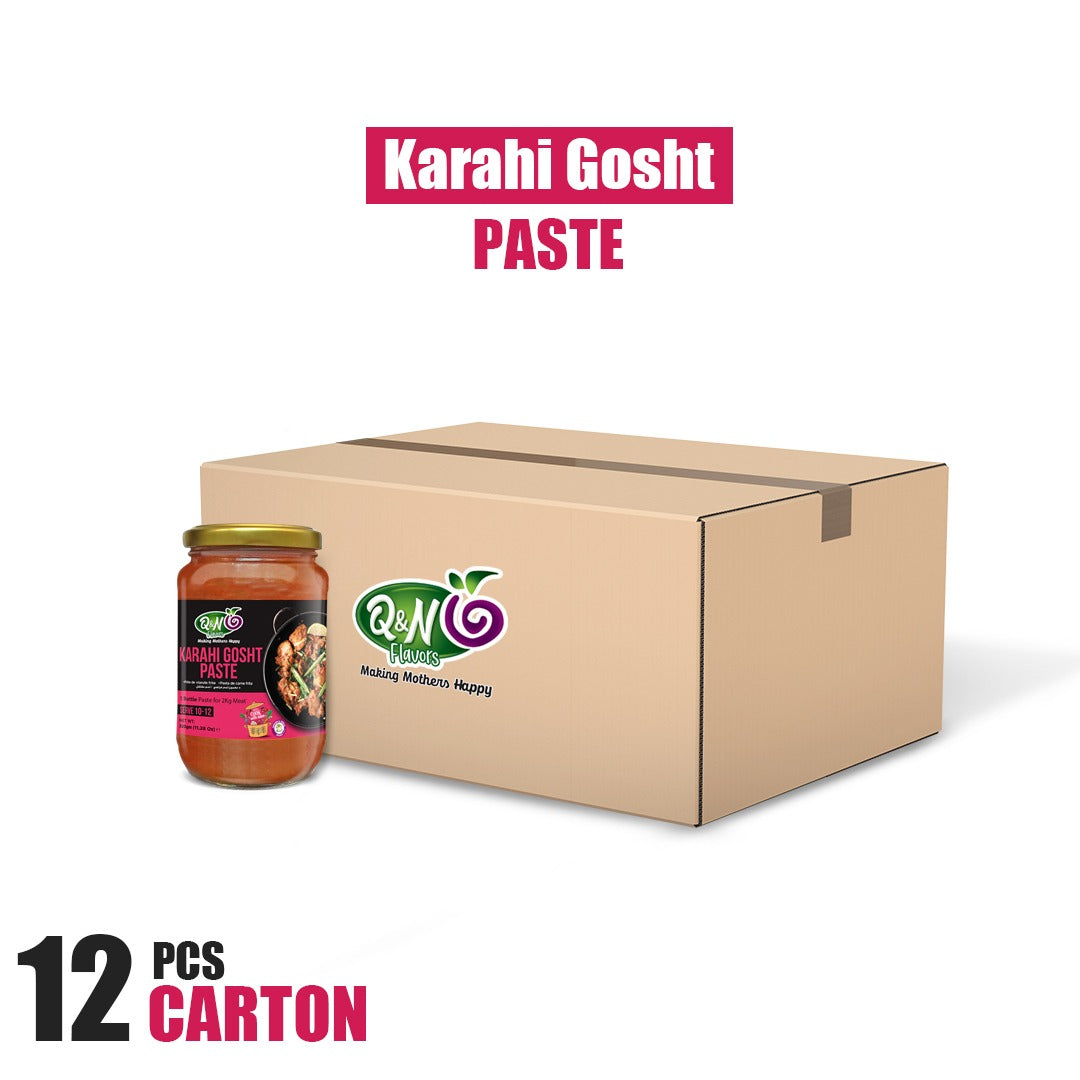 Q&N FLAVORS KARAHI GOSHT PASTE 320GM (12Pcs Carton)