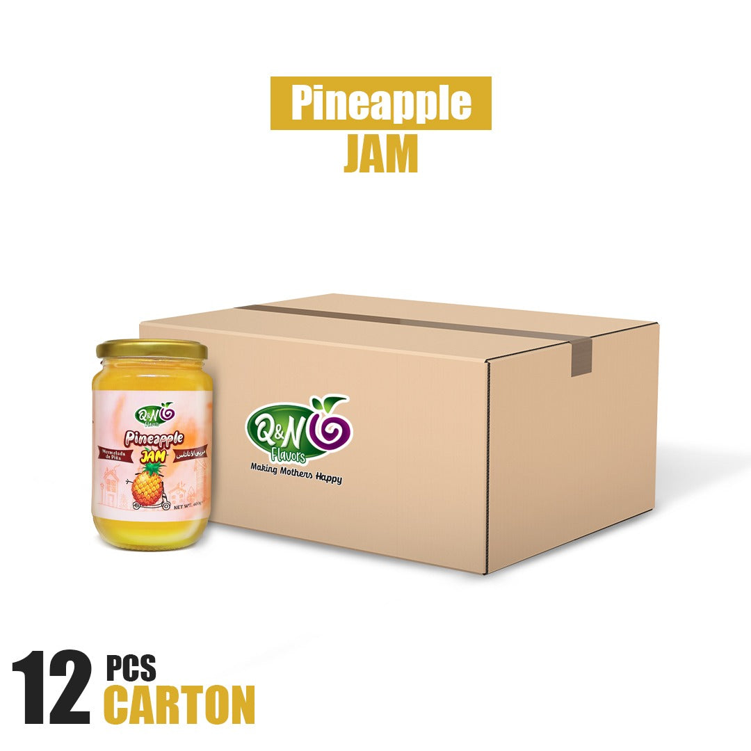 Q&N FLAVORS PINEAPPLE JAM 400GM (12Pcs Carton)