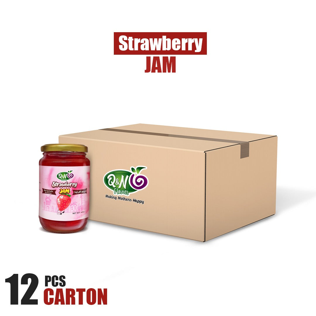 Q&N FLAVORS STRAWBERRY JAM 400GM (12pcs Carton)