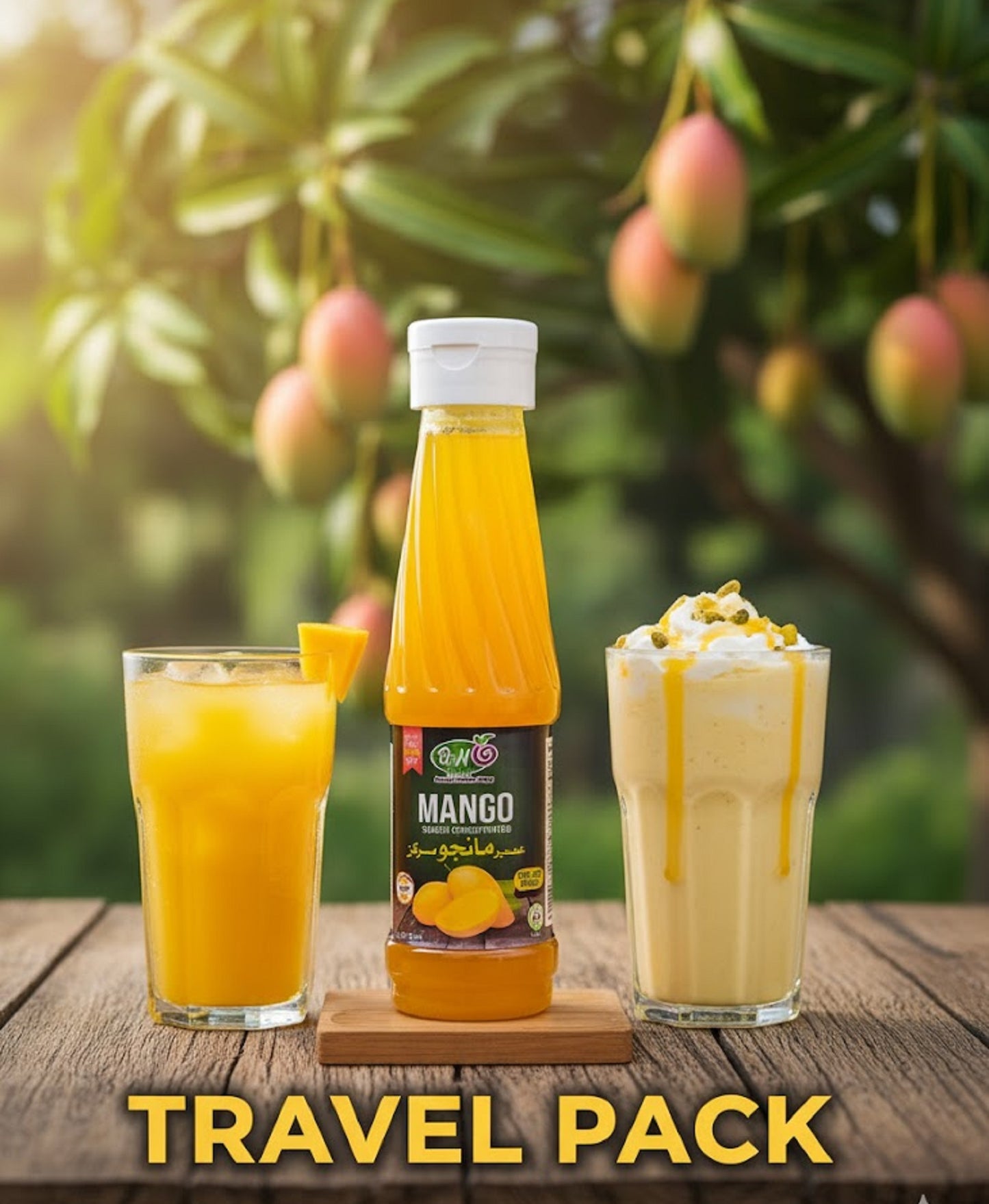 Mango Squash On-the-Go Travel Pack - 120ml Pet Bottle