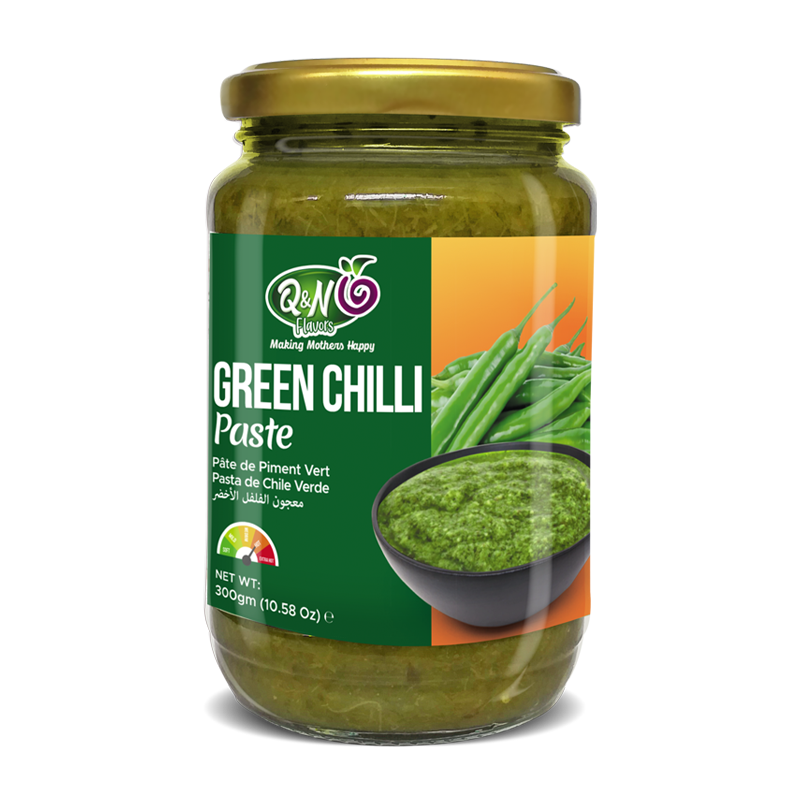 Q&N FLAVORS GREEN CHILLI PASTE 300GM