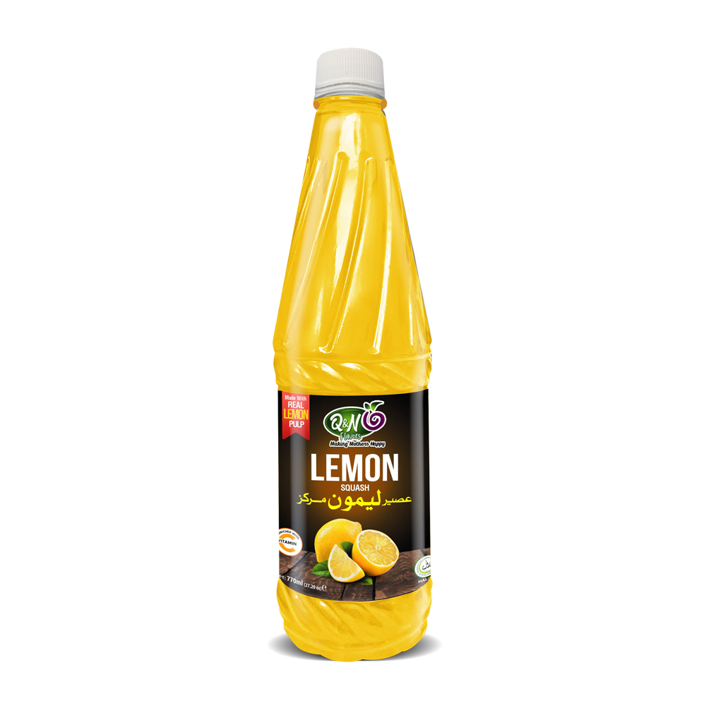 Q&N FLAVORS LEMON SQUASH 770ML
