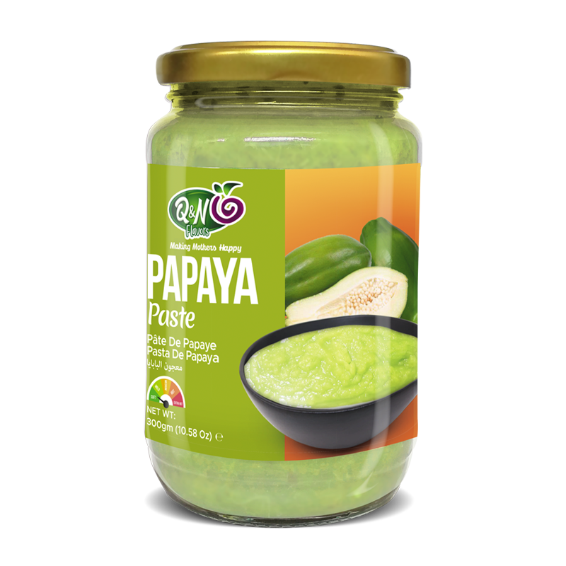 Q&N FLAVORS PAPAYA PASTE 300GM (پاپیٹا پیسٹ 300 گرام)
