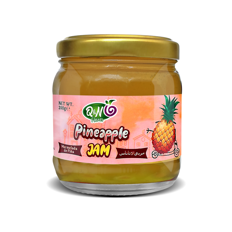 A jar of Q&N Flavors Pineapple Jam on wholesale price.