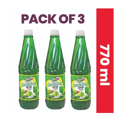 Q&N FLAVORS Ice Cream Soda Syrup 770ML - Pack of 3