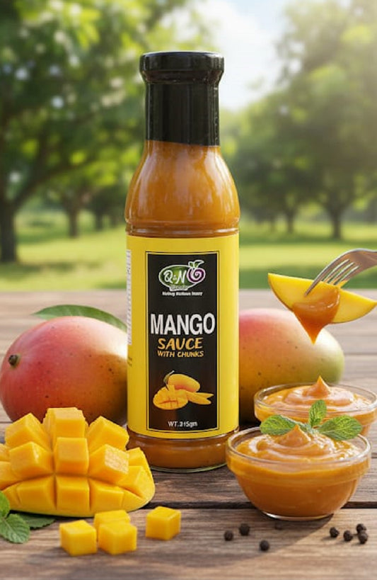 Q&N FLAVORS MANGO CHUTNEY WITH CHUNKS 315GM