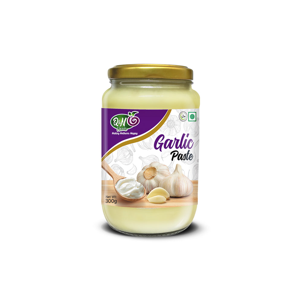 Q&N Flavors Garlic Paste – 300g | Fresh & Aromatic Cooking Paste