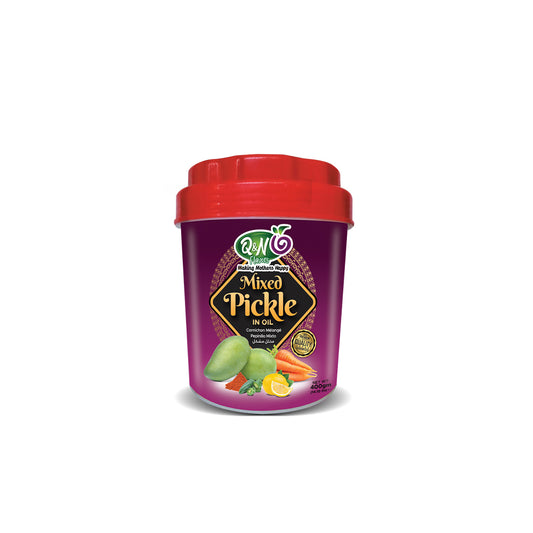 Q&N Flavors Mixed Pickle – 400g | Traditional Spicy Desi Achar