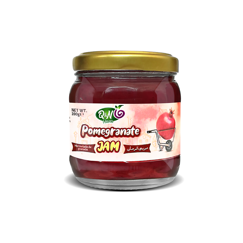 Q&N Flavors Pomegranate Jam – 200g | Sweet & Fruity Spread