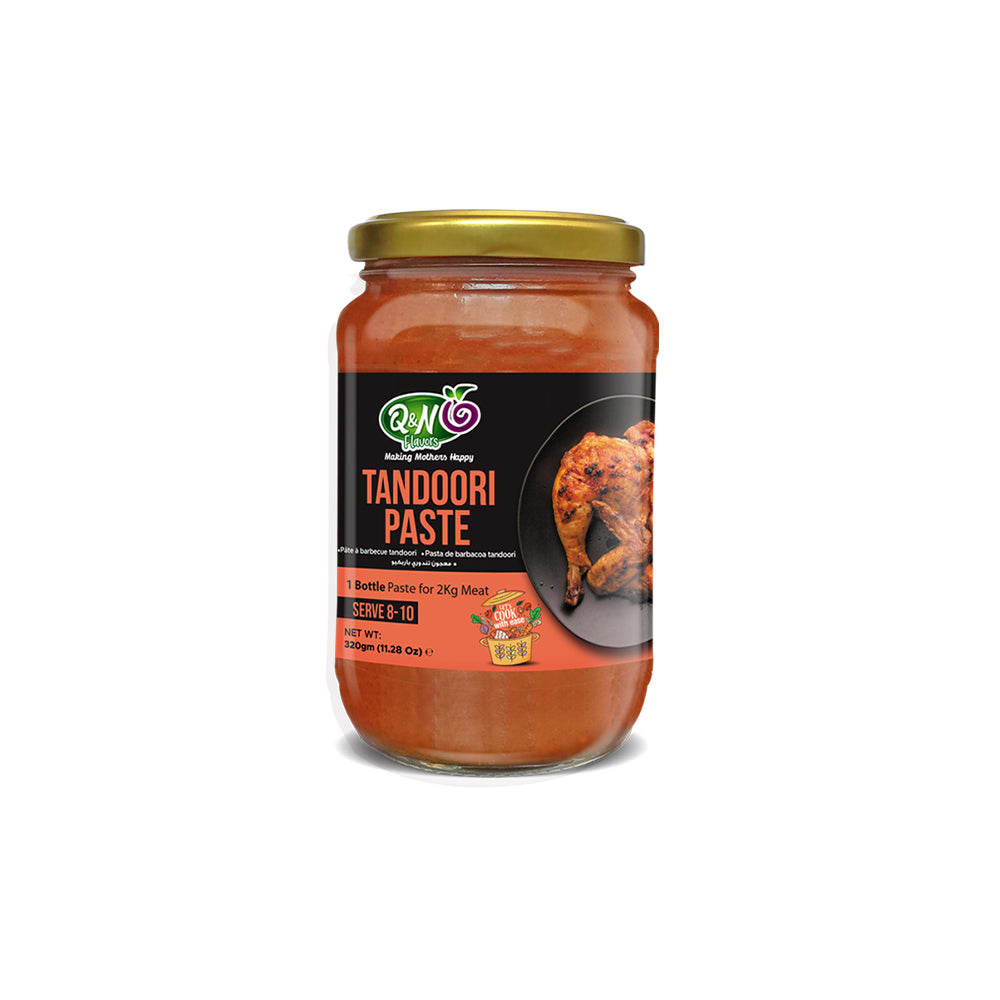 Q&N Flavors Tandoori Paste – 320g | Authentic Spicy BBQ Marinade